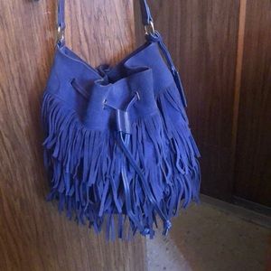 Fringed Vince Camuto shoulder bag